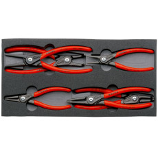 Набір щипців для стопорних кілець в ложементі 6 шт KNIPEX 00 20 01 V02