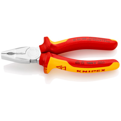 Плоскогубцы комбинированные диэлектрические KNIPEX 160 мм 01 06 160