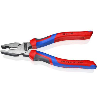 Плоскогубці комбіновані особливої потужності KNIPEX 180 мм 02 02 180