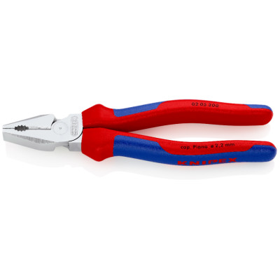 Плоскогубці комбіновані особливої потужності KNIPEX 200 мм 02 05 200