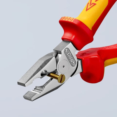 Плоскогубці діелектричні комбіновані особливої міцності KNIPEX 225 мм 02 06 225