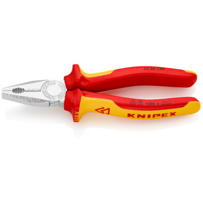 Плоскогубці комбіновані діелектричні KNIPEX 180 мм 03 06 180