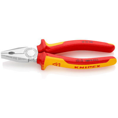Плоскогубці комбіновані діелектричні KNIPEX 200 мм 03 06 200