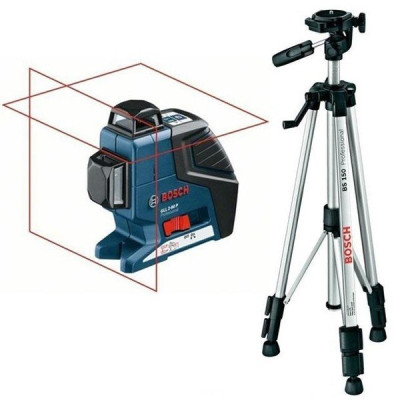 Лазерний нівелір Bosch  GLL 2-80 P + BT 150 + вкладка під L-Boxx 0601063205