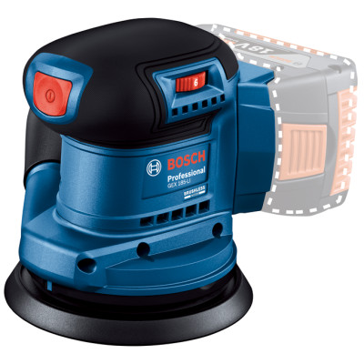 Ексцентрикова шліфмашина акумуляторна BOSCH GEX 185-LI Professional 06013A5020 без АКБ