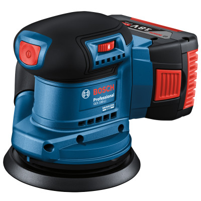 Ексцентрикова шліфмашина акумуляторна BOSCH GEX 185-LI Professional 06013A5021