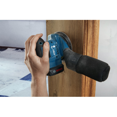 Ексцентрикова шліфмашина акумуляторна BOSCH GEX 185-LI Professional 06013A5021