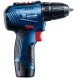 Дрель-шуруповёрт аккумуляторная BOSCH GSR 12V-30 Professional 06019G9000