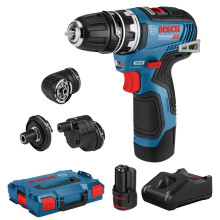 Дриль-шуруповерт акумуляторний зі змінними насадками BOSCH GSR 12V-35 FC Professional 06019H3000