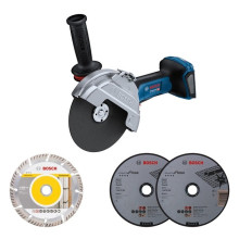 Кутова шліфмашина акумуляторна BOSCH GWS 18V-180 P Professional 06019H6L01 без АКБ