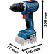 Дриль-шуруповерт акумуляторний BOSCH PRO GSR 18V-65 06019N3207