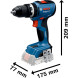 Дриль-шуруповерт ударний акумуляторний BOSCH PRO GSB 18V-65 06019N3307