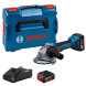 Угловая шлифмашина аккумуляторная BOSCH GWS 18V-8 Professional 06019N9003