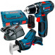 Набор Bosch 3-в-1 10.8В: GSR 10,8-2-LI + GSA 10,8 V-LI + GLI PowerLED