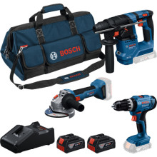 Набір акумуляторних інструментів BOSCH PRO GSB 18V-25 + GBH 18V-18 + GWS 18V-8 0615A500AG