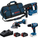 Набор аккумуляторных инструментов BOSCH PRO GSB 18V-25 + GBH 18V-18 + GWS 18V-8 0615A500AG