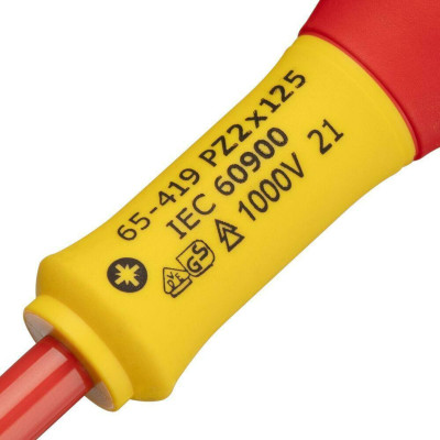 Викрутка діелектрична STANLEY FatMax VDE 1000V PZ2х125 мм 0-65-419