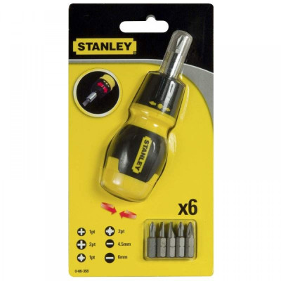 Викрутка STANLEY Multibit Stubby