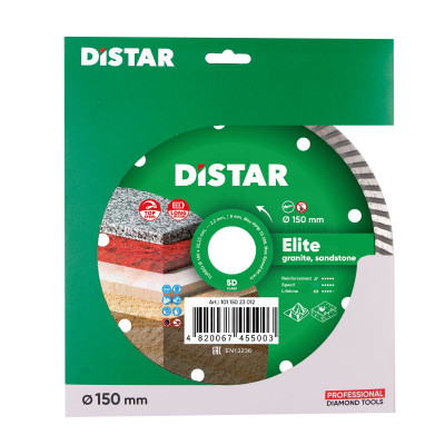 Круг алмазний по граніту DISTAR Turbo 150 Elite 150х22.23х2.2 мм 10115023012