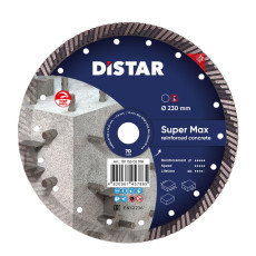 Круг алмазний по бетону високоармованому DISTAR Turbo 232 Super Max 232х22.23х2.6 мм 10115502018