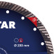 Круг алмазний по бетону високоармованому DISTAR Turbo 232 Super Max 232х22.23х2.6 мм 10115502018