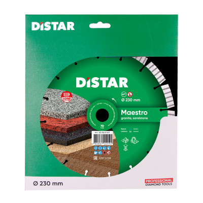 Круг алмазний по граніту DISTAR 1A1RSS/C3-W Maestro 230х22.23х2.6 мм 10115535013