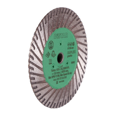 Круг алмазный по граниту DISTAR Turbo 125 M14F Duplex 125х22.23/M14Fх2.8 мм 10117126010