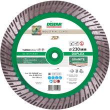 Алмазный диск Distar Turbo 230x3,0x10/25x22,23-M14F Duplex