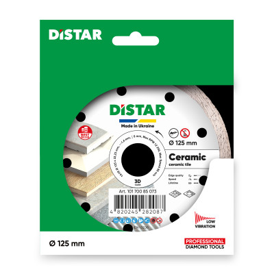 Круг алмазний по кераміці DISTAR 1A1R 125 Ceramic 125х22.23х1.4 мм 10170085073