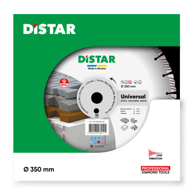 Круг алмазний по цеглі DISTAR 1A1RSS 350 Universal 350х25.4х3.5 мм 10170085446