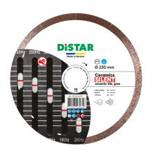 Круг алмазний по керамограніту DISTAR 1A1R Ceramic Silent 230х25.4х1.9 мм 10170516020