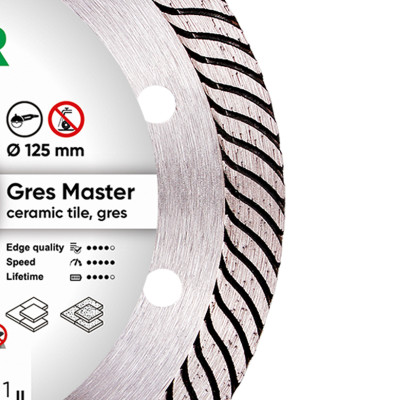 Круг алмазный по керамограниту DISTAR 1A1R 125 Gres Master 125х22.23х1.4 мм 11115160010