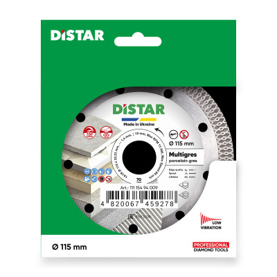 Круг алмазний по керамограніту DISTAR 1A1R Multigres 115х22.23х1.4 мм 11115494009