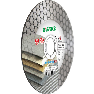Круг алмазний по керамограніту DISTAR 1A1R 125 Edge Dry 125х22.23х1.6 мм 11115537010