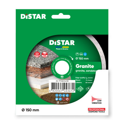 Круг алмазний по граніту DISTAR 1A1R 150 Granite 150х25.4х1.4 мм 11120034012