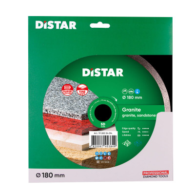 Круг алмазний по граніту DISTAR 1A1R 180 Granite 180х25.4х1.4 мм 11120034014