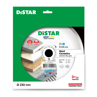 Круг алмазний по керамограніту DISTAR 1A1R 230 Hard Ceramics 230х25.4х1.6 мм 11120048017