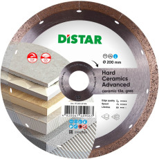 Круг алмазний по керамограніту DISTAR 1A1R 200 Hard Ceramics Advanced 200х25.4х1.3 мм 11120349015