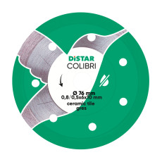 Круг алмазний по кераміці DISTAR Colibri 76х10х0.8 мм 11139053029