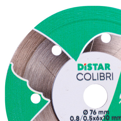 Круг алмазний по кераміці DISTAR Colibri 76х10х0.8 мм 11139053029