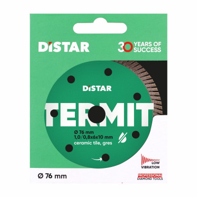 Круг алмазний по керамограніту DISTAR Termit 76х10х1 мм 11139053030