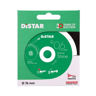 Круг алмазний по керамограніту DISTAR 1A1R Shine 76х10х0.6 мм 11143158059