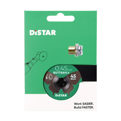 Круг алмазный по керамограниту DISTAR 1A1R Butterfly 45х5.8/3.2-3.0Fх0.45 мм 11143158073