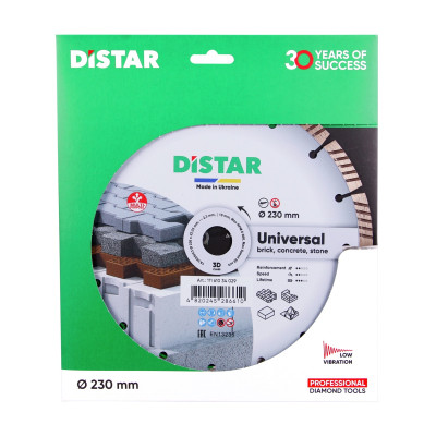 Круг алмазний універсальний DISTAR 1A1RSS/C3 230 Universal 230х22.23х2.3 мм 11161034029