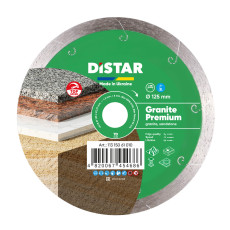 Круг алмазний по граніту DISTAR 1A1R 125 Granite Premium 125х22.23х1.5 мм 11315061010