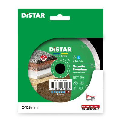 Круг алмазний по граніту DISTAR 1A1R 125 Granite Premium 125х22.23х1.5 мм 11315061010