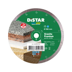 Круг алмазний по граніту DISTAR 1A1R 180 Granite Premium 180х25.4х1.6 мм 11320061014