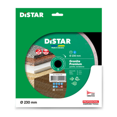 Круг алмазний по граніту DISTAR 1A1R 230 Granite Premium 230х25.4х1.9 мм 11320061017