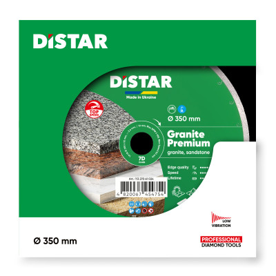 Круг алмазний по граніту DISTAR 1A1R 350 Granite Premium 350х32х2.4 мм 11327061024