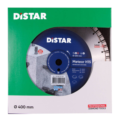 Круг алмазний по бетону високоармованому DISTAR 1A1RSS 400 Meteor H15 400х25.4х3.5 мм 12385055027